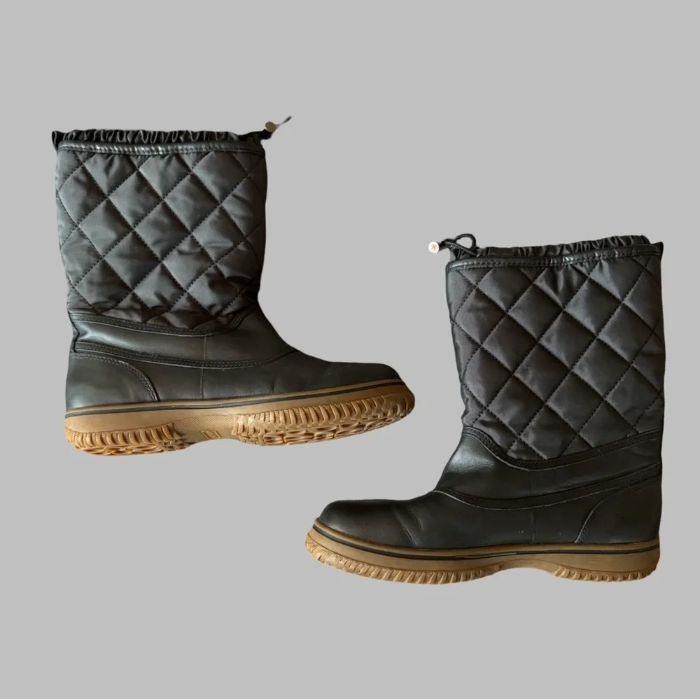 COACH Samara Black Quilted Cold Weather Boots